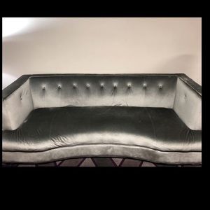 Two couches six curtains